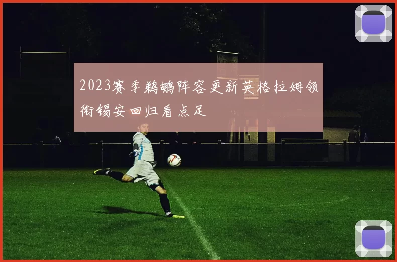 2023赛季鹈鹕阵容更新英格拉姆领衔锡安回归看点足