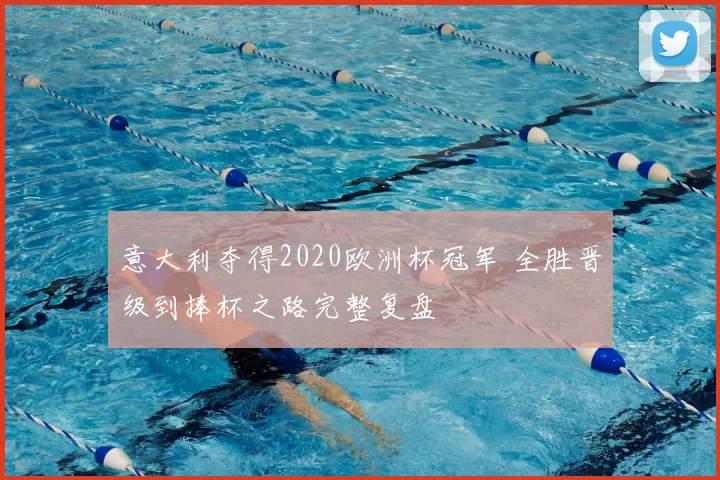 意大利夺得2020欧洲杯冠军 全胜晋级到捧杯之路完整复盘